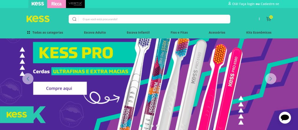Kess lança e-commerce com kits personalizados para atender dentistas