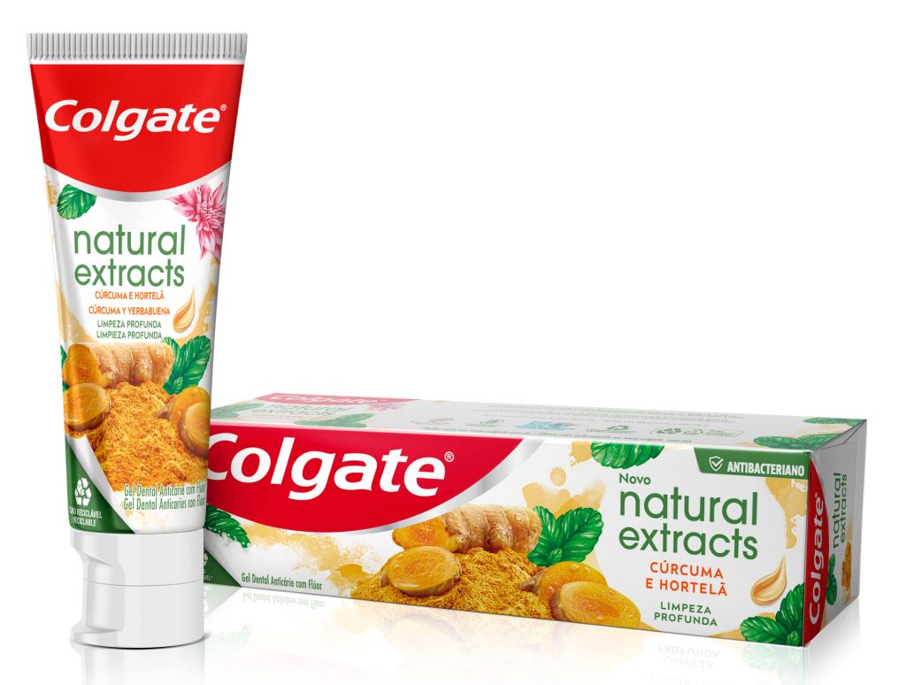 Colgate Natural Extracts anuncia novo sabor de cúrcuma e hortelã 