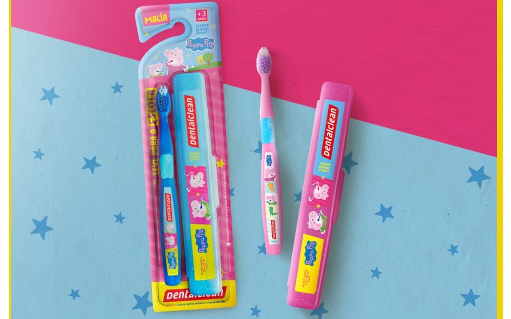 Dentalclean destaca linha de escovas infantis da Peppa Pig