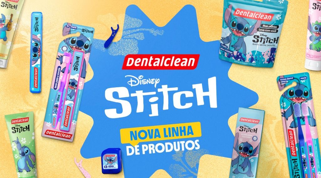 Dentalclean lança linha infantil inspirada no Stitch