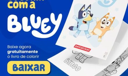 Dentalclean: Ganhe um livro de colorir da Bluey nas compras acima de R$ 100