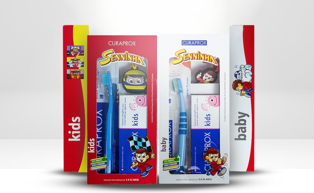 Dia das Crianças: Curaprox lança kits de escovação do Senninha
